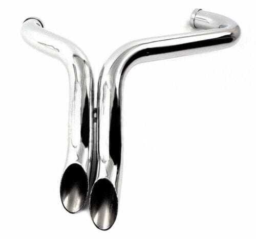 American Classic Motors, 1 3/4" Chrome LAF L.A.F Drag Pipes Exhaust Harley Softail Dyna Sportster Custom