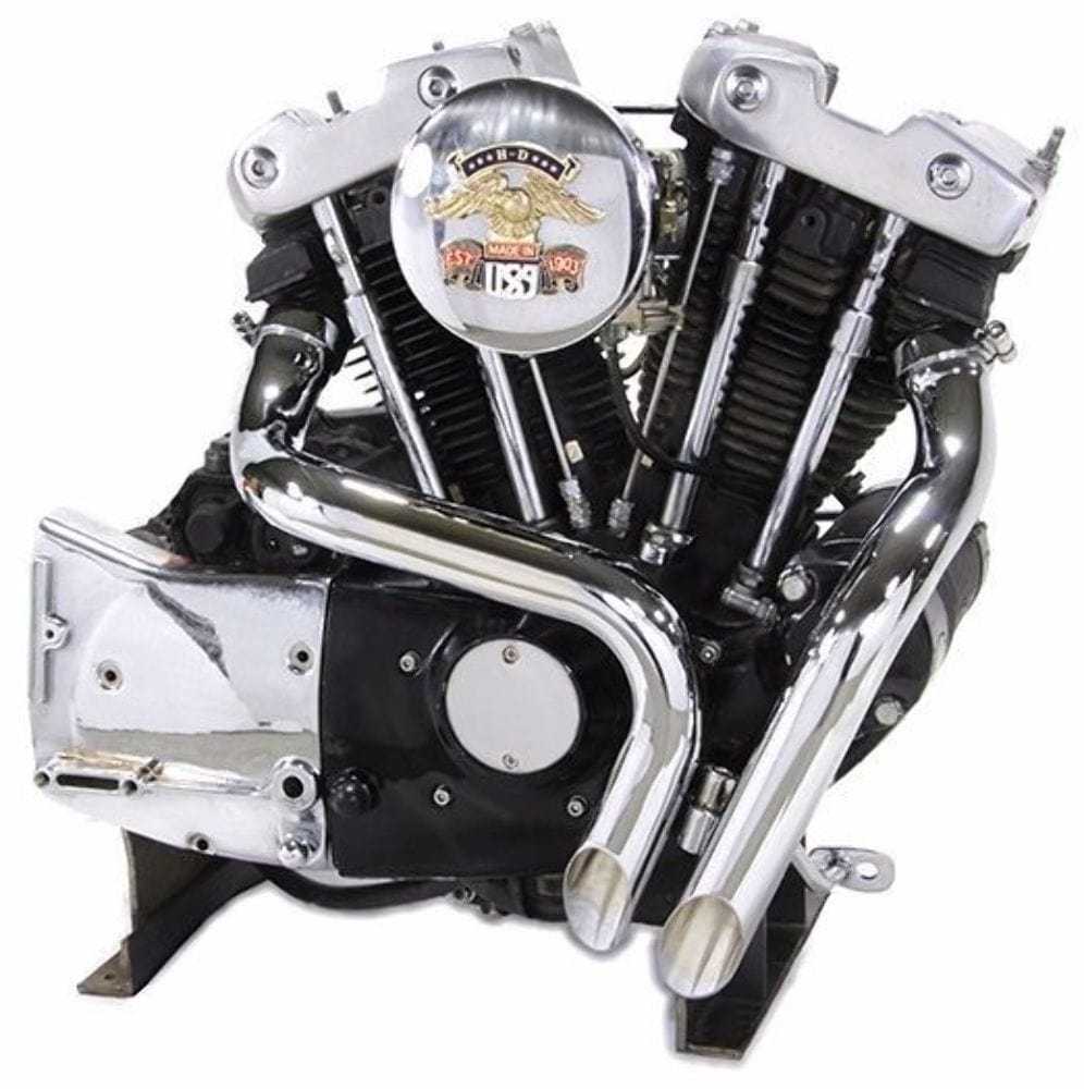 V-Twin Manufacturing, 1 3/4" Chrome LAF L.A.F. Exhaust Header Set Drag Pipes Harley Ironhead Sportster