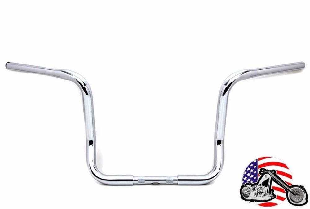 V-Twin Manufacturing, 1.25" Chrome 14" Apes Ape Hanger Bars Handlebars Harley Touring Bagger Dresser