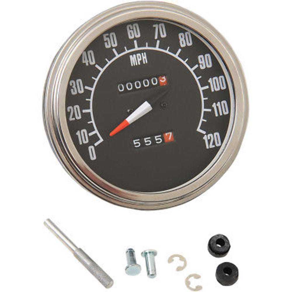 Drag Specialties, 1:1 Ratio Speedometer Speedo Harley Shovelhead 1962-1980 FL & 1971-1972 FX