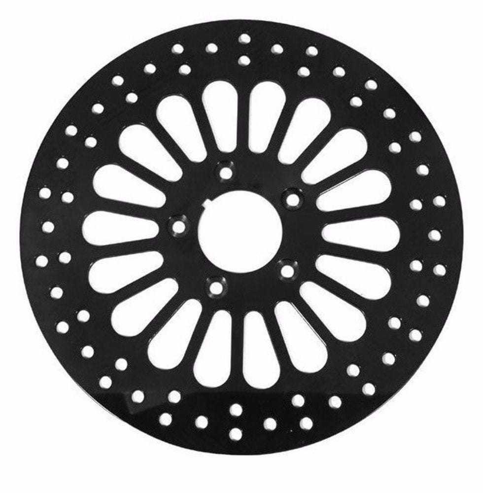 DNA Specialty, 11.5" Black Super Spoke Rear Brake Rotor 1984-2013 Harley Dyna Sportster Touring