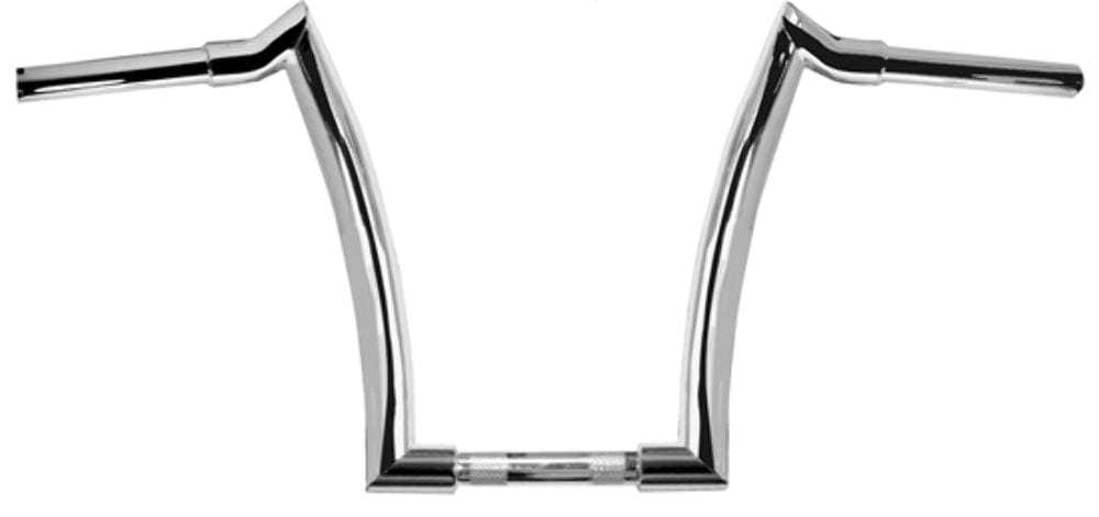 Jacknife, 12" Handlebars Chrome Narrow Style 1 1/4" Center Harley Softail Dyna XL '82+