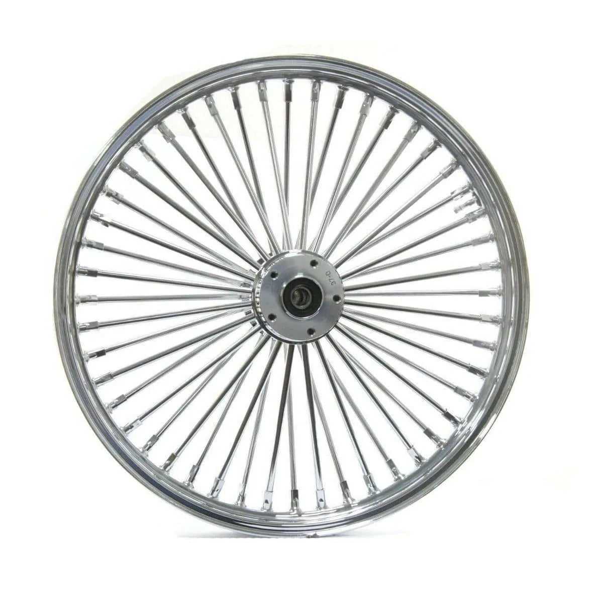 Ultima, 21 2.15 48 Fat Spoke Front Wheel Chrome Rim 2007+ Harley Softail Touring 25mm SD