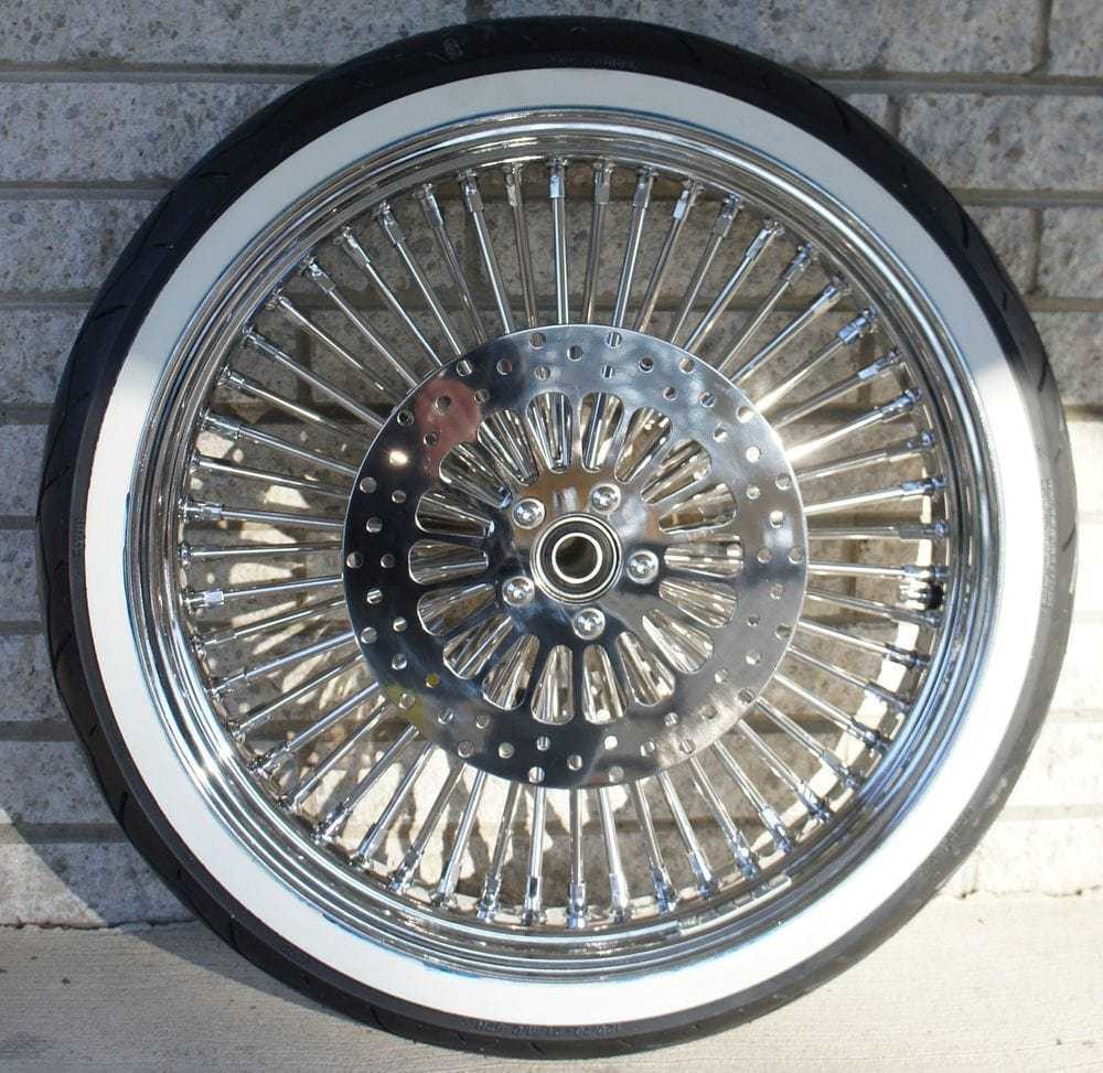 Ultima, 21 2.15 Chrome Front 48 Spoke Narrow Glide Wheel Rim Tire Rotor Package WWW SD