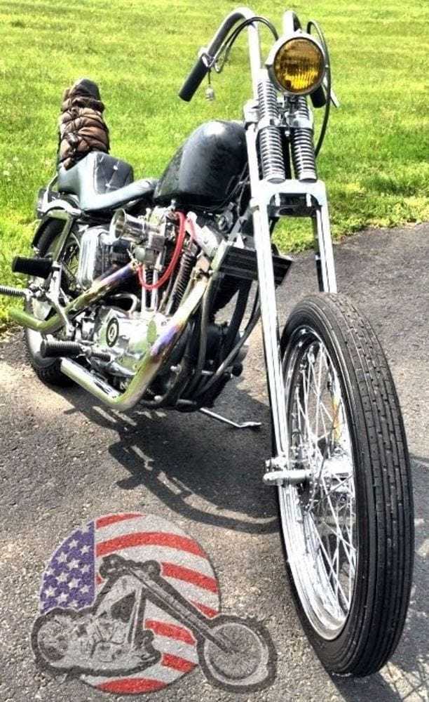 DNA Specialty, 24" DNA 2" Over Chrome Narrow Glide Springer Front End Axle Kit Harley Chopper