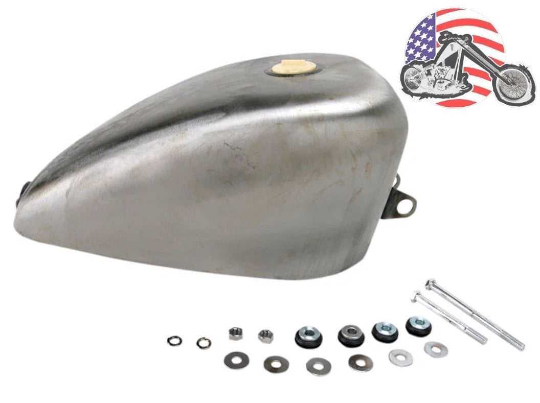 Drag Specialties, 3 Gallon 2" Wider King Fuel Gas Tank 1995-2003 Harley Sportster Bobber Chopper