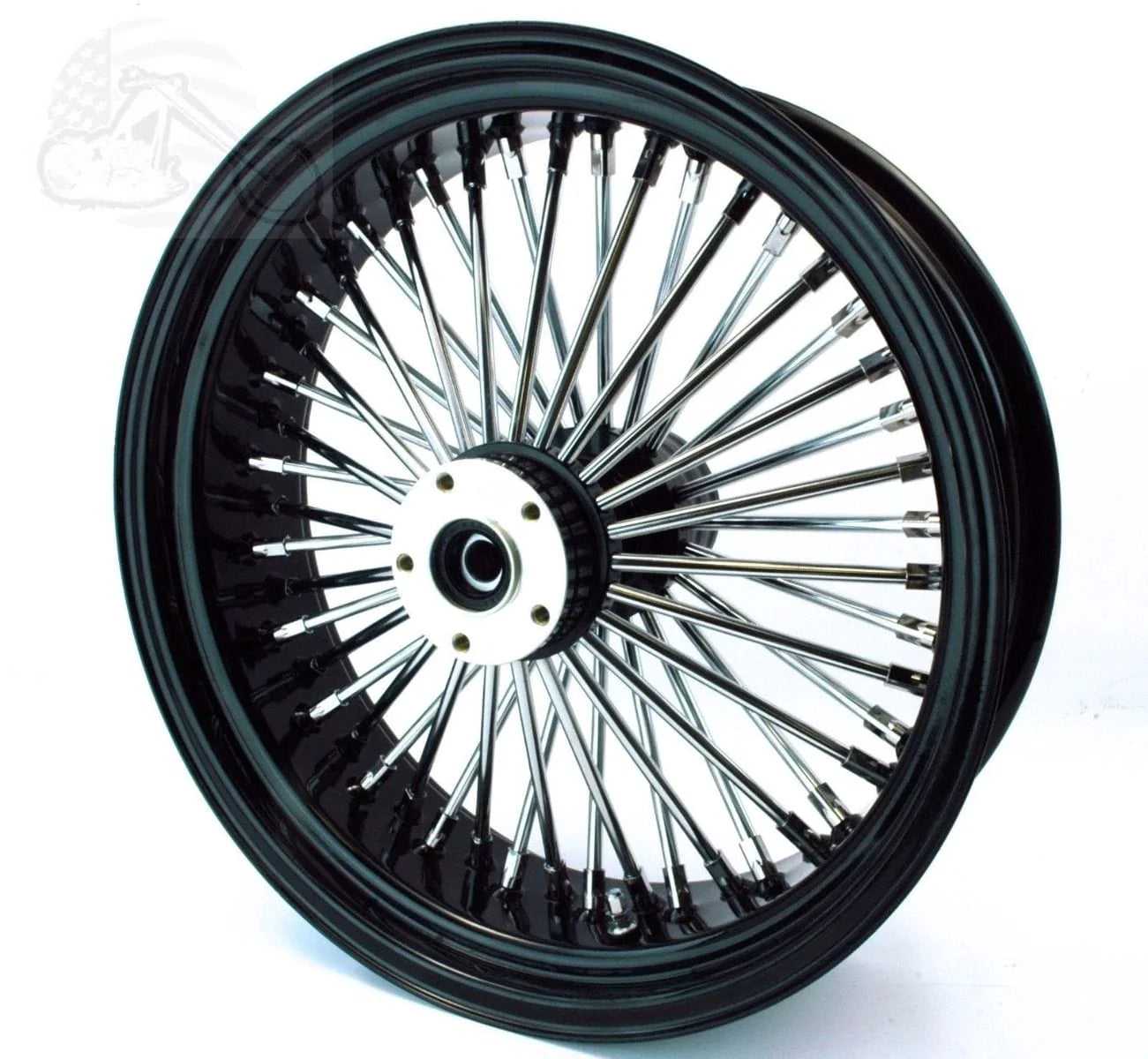 Ultima, 48 Fat King Spoke Rear 16" X 5.5" Wheel 200 Black Rim Hub Harley Chopper Custom