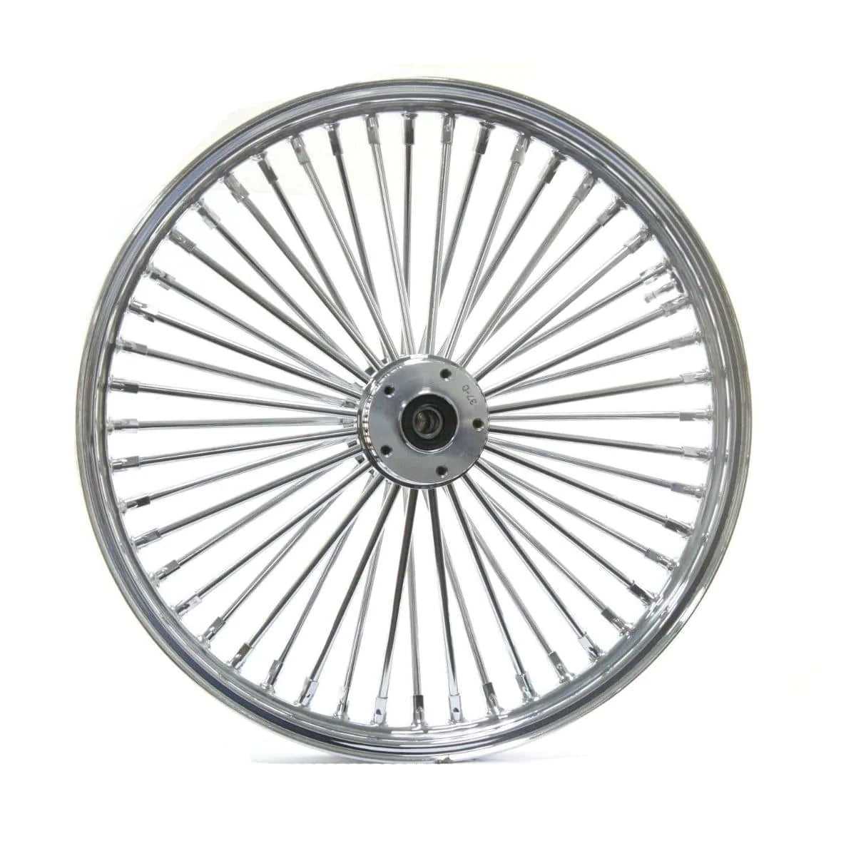 Ultima, 48 King Spoke Fat 23 X 3.5 Front Wheel Rim 2008-2021 Touring Chrome Single Disc