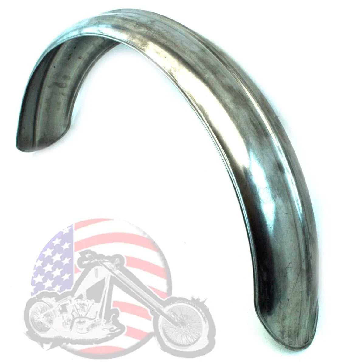 V-Twin Manufacturing, 5" Steel Ribbed Rear Fender Raw Rolled Edge Harley Chopper Bobber Custom Rigid