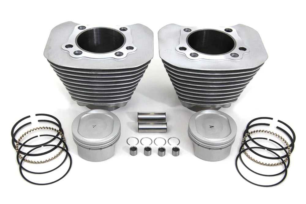 V-Twin Manufacturing, 883 To 1200 Silver Cylinder Piston Big Bore Conversion Kit Harley Sportster 04+