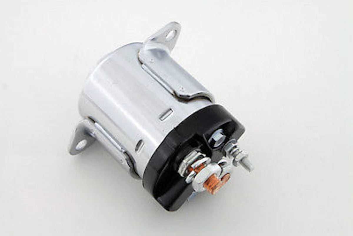 V-Twin Manufacturing, Accel Chrome 5 Five Speed Sealed Starter Solenoid Harley Shovelhead EVO Big Twin