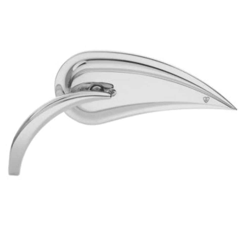 Arlen Ness, Arlen Ness Rad III Rear View Teardrop Convex Mirror Chrome Left Handlebar Harley