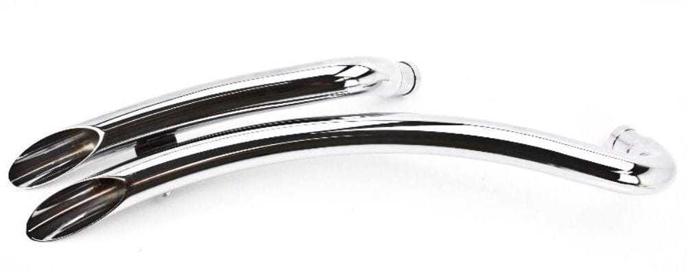 Bassani Manufacturing, Bassani 2" Chrome Radial Sweepers Exhaust Pipes 1986-2003 Harley Sportster XL