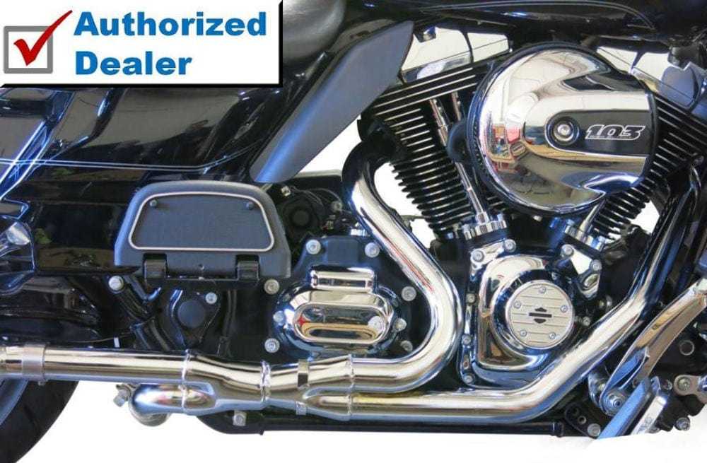 Bassani Manufacturing, Bassani 2 into 2 2x2 True Dual Header Pipes Exhaust Harley 09-16 Touring Bagger