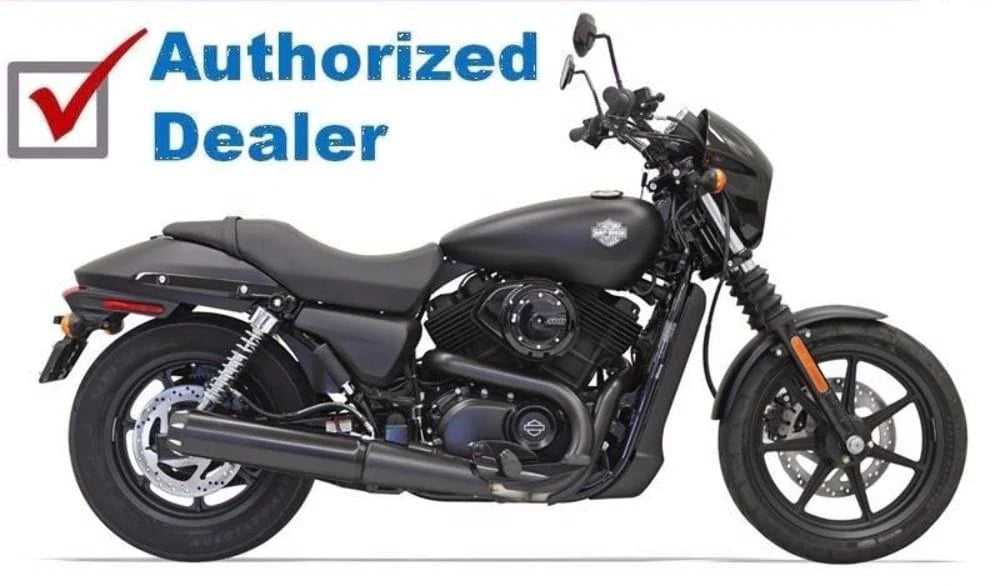 Bassani Manufacturing, Bassani 4" Black Exhaust Slip-On Straight Cut Muffler Harley Street XG500 XG750