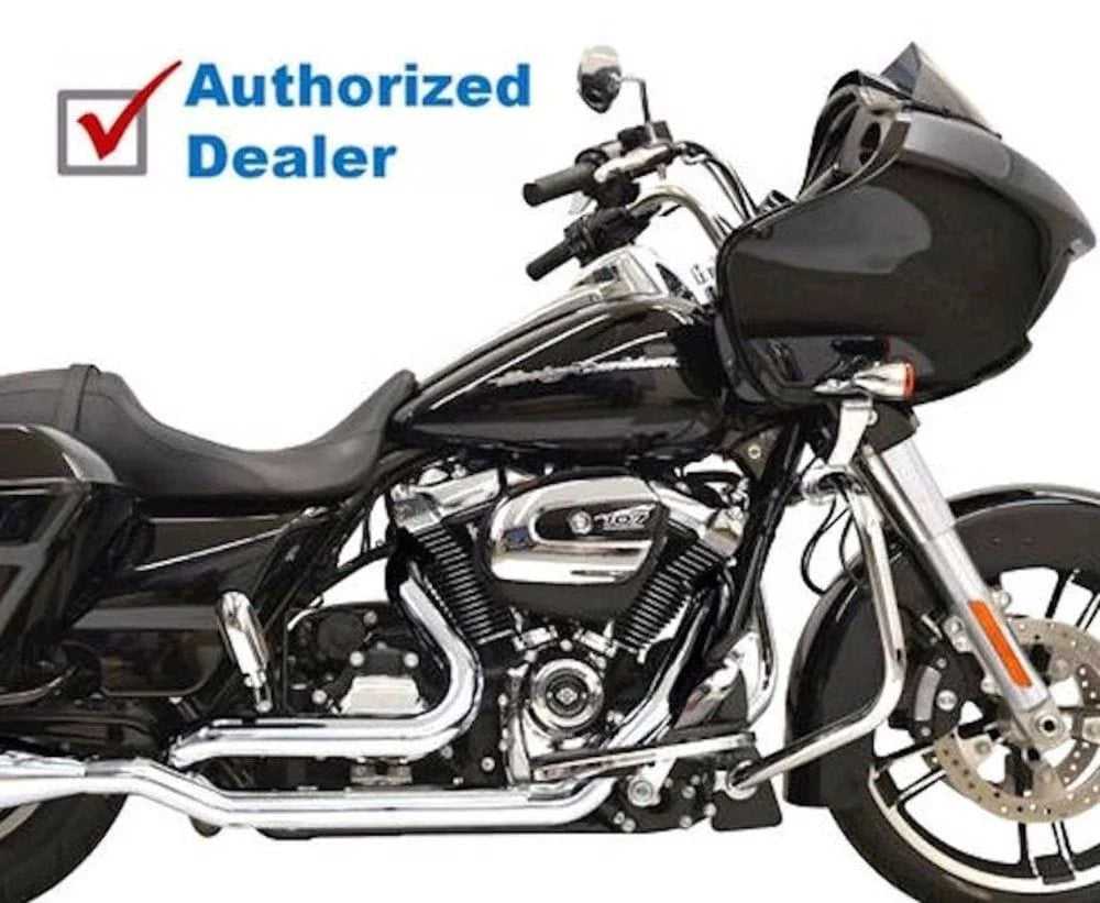 Bassani Manufacturing, Bassani Chrome True Dual Down Under Exhaust Header Pipes 17+ Harley Touring M8