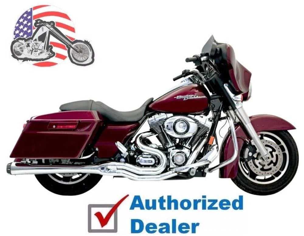 Bassani Manufacturing, Bassani Road Rage 2 into 1 II B4M Exhaust Pipe System 4" Chrome Harley Touring