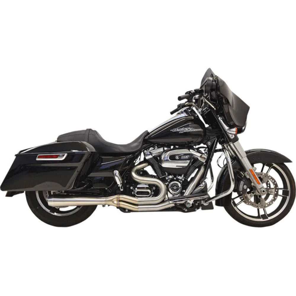 Bassani Manufacturing, Bassani Road Rage 3 Stainless Steel Exhaust System Pipes Short Harley Touring M8