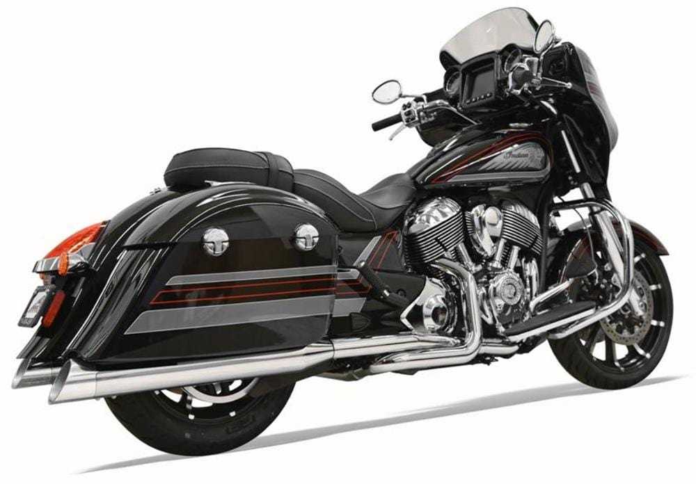 Bassani Manufacturing, Bassani True Duals 2 Into 2 Exhaust System Pipes Indian 14+ Chieftain Roadmaster