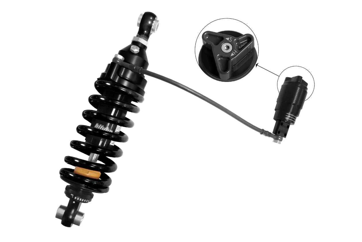 Bitubo, Bitubo Rear Black 13.11" Adjustable Spring Shock Kit Harley Softail Fat Bob 18+