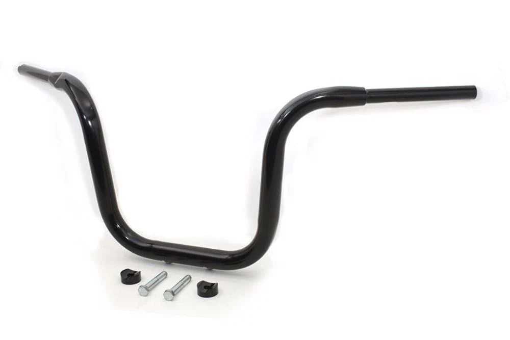 V-Twin Manufacturing, Black 1-1/2" Road Glide 14" Multi Riserless Apes Apehangers Handlebars Harley