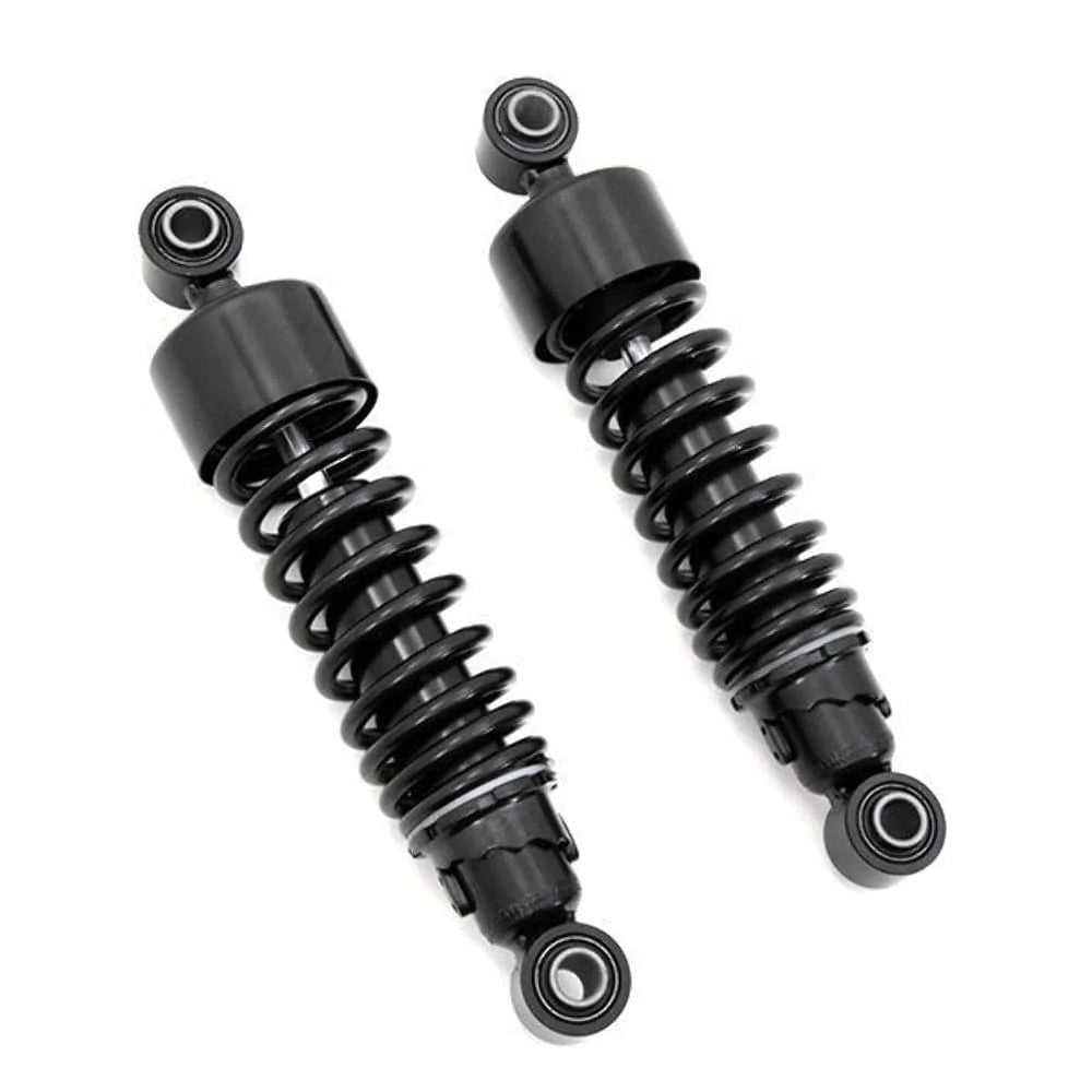 V-Twin Manufacturing, Black 10.5" Slammer Lowering Rear Shocks Harley 2006-2020 Sportster 883 1200