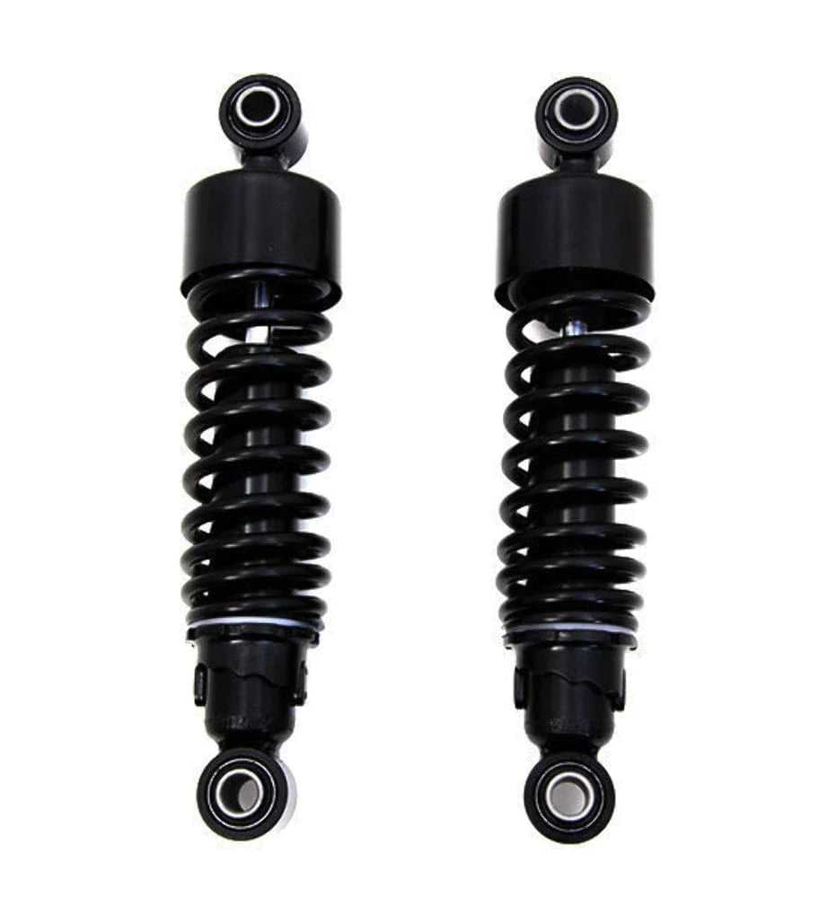 V-Twin Manufacturing, Black 10.5" Slammer Lowering Rear Shocks Harley 2006-2020 Sportster 883 1200