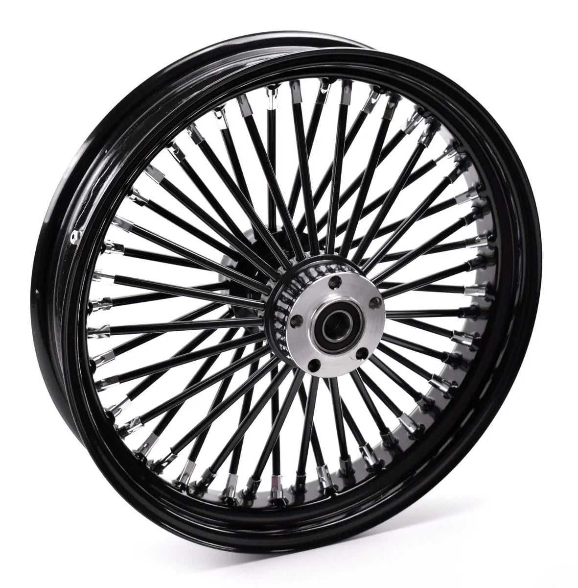 Ultima, Black Out 18 3.5 48 Fat King Spoke Rear Wheel Rim Harley Touring Softail Bagger