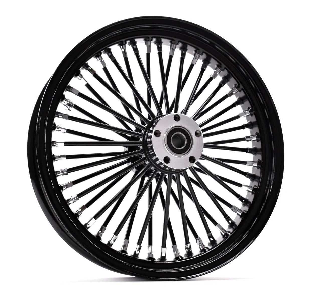 Ultima, Black Out 18 3.5 48 Fat King Spoke Rear Wheel Rim Harley Touring Softail Bagger