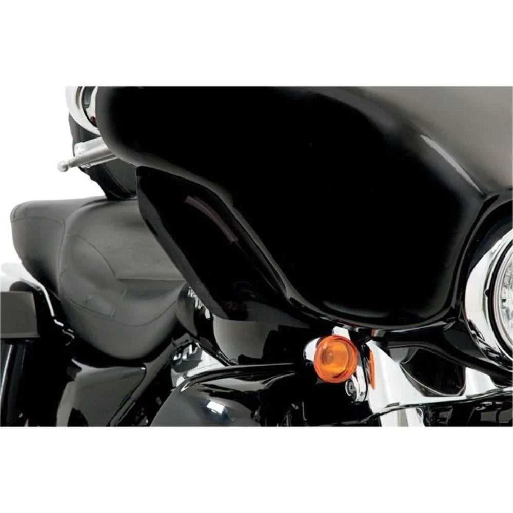 Memphis Shades, Black Pair Memphis Shades Fairing Wind Deflectors Harley Touring Bagger Dresser