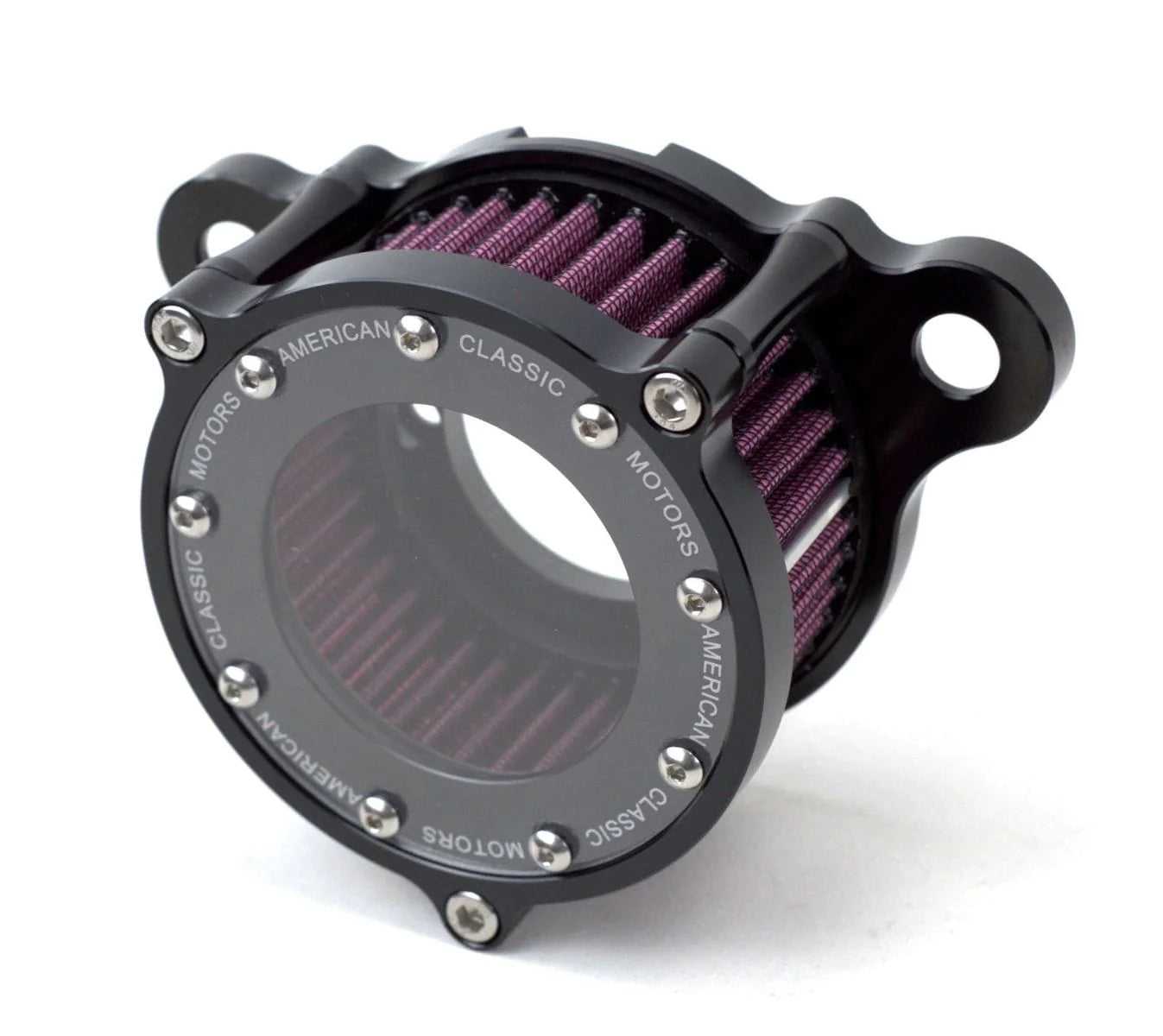 American Classic Motors, Black See-Thru Air Cleaner Kit Intake Filter Harley Twin Cam Stage 1 High Flow