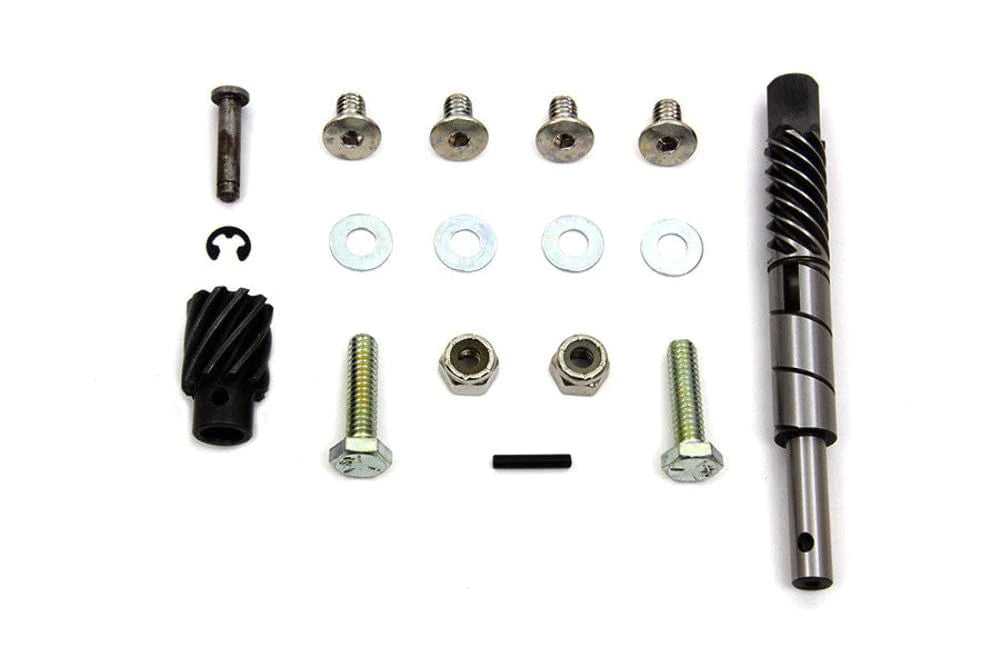 V-Twin Manufacturing, Burkhardt-Fairbanks Case Magneto Drive Shaft Gear Hex Pinion Gear Kit Harley