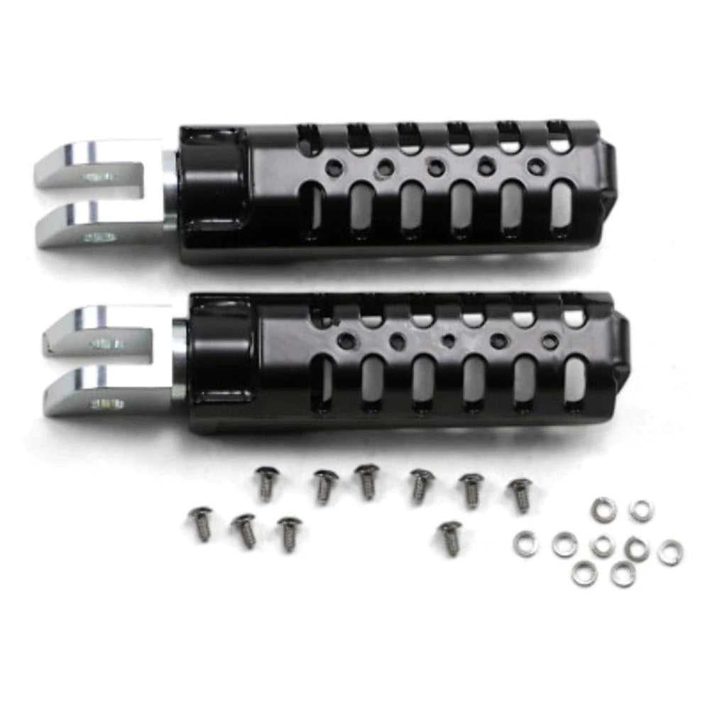 Burly Brand, Burly Brand Black Razorback Rider Driver Foot Pegs Footpeg Harley Softail 18+ M8