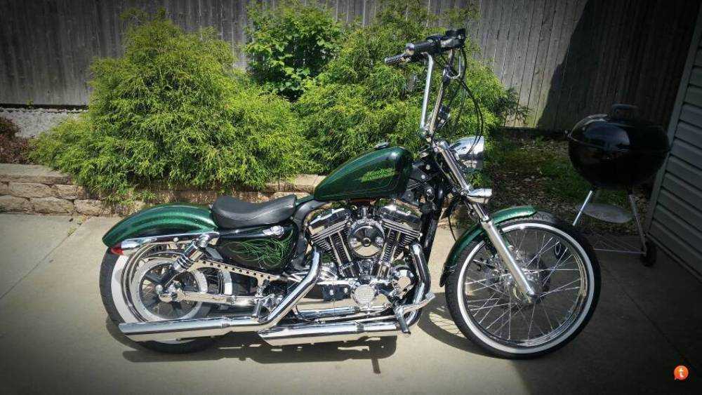 Burly Brand, Burly Brand Narrow 14" Apes 1" Chrome Handlebars Harley Softail Dyna Sportster