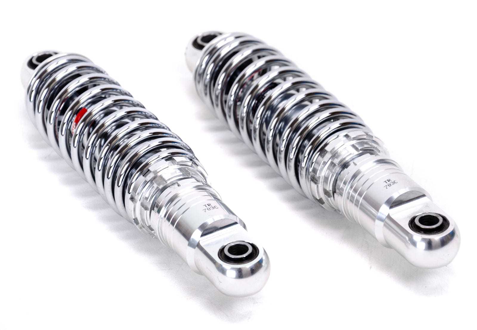 Drag Specialities, Chrome 11" Rear Coil Overs Shocks Ride Adjustable Harley Touring Nitrogen Gas