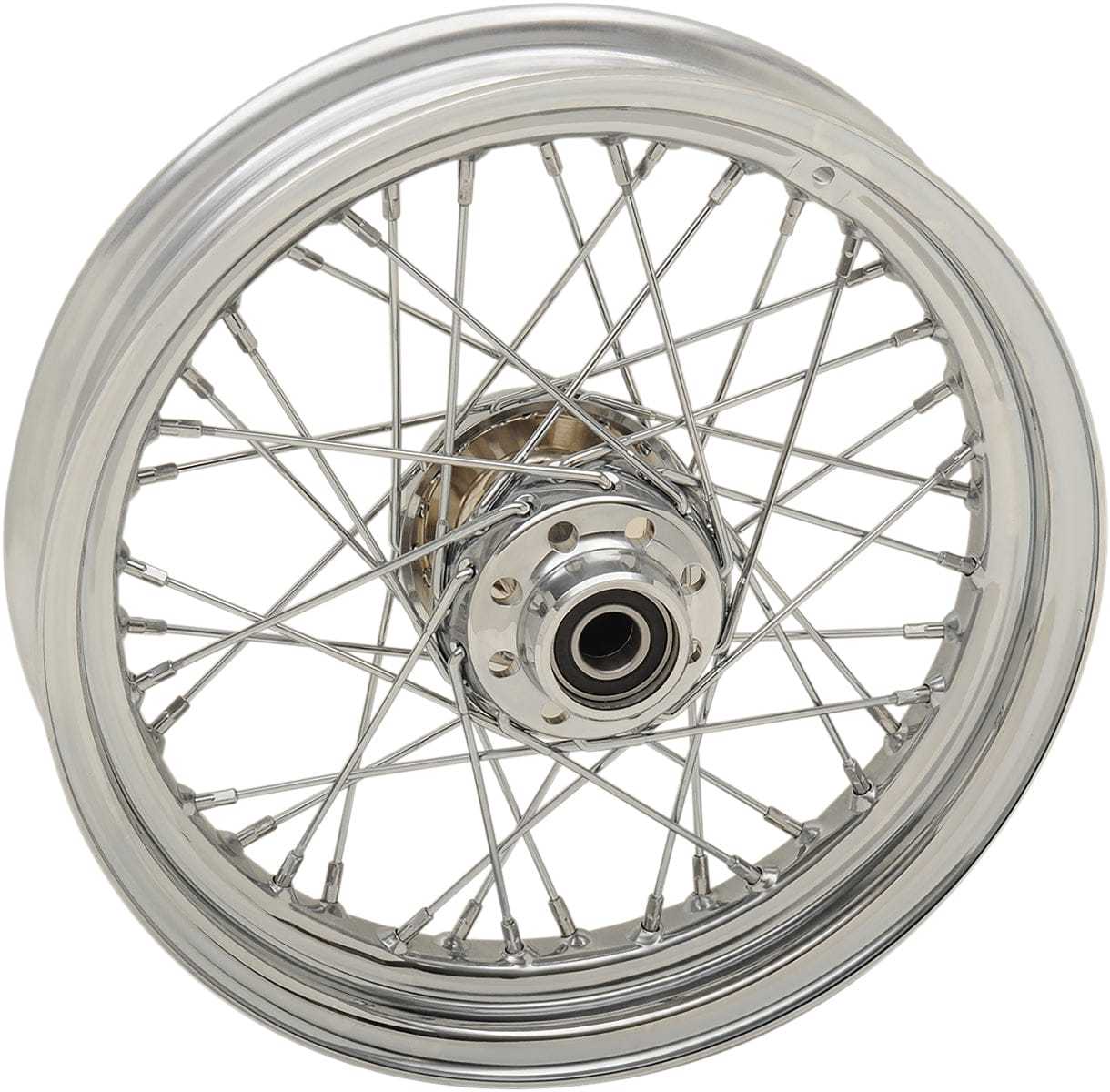 Drag Specialities, Chrome 16" x 3" 40 Spoke Front Wheel Rim Harley Softail FL Fatboy Slim 12-17 ABS