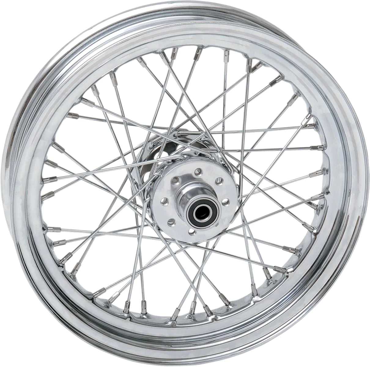 Drag Specialities, Chrome 16" x 3" 40 Spoke Rear Drum Wheel Rim Harley Sportster Ironhead XL 57-78