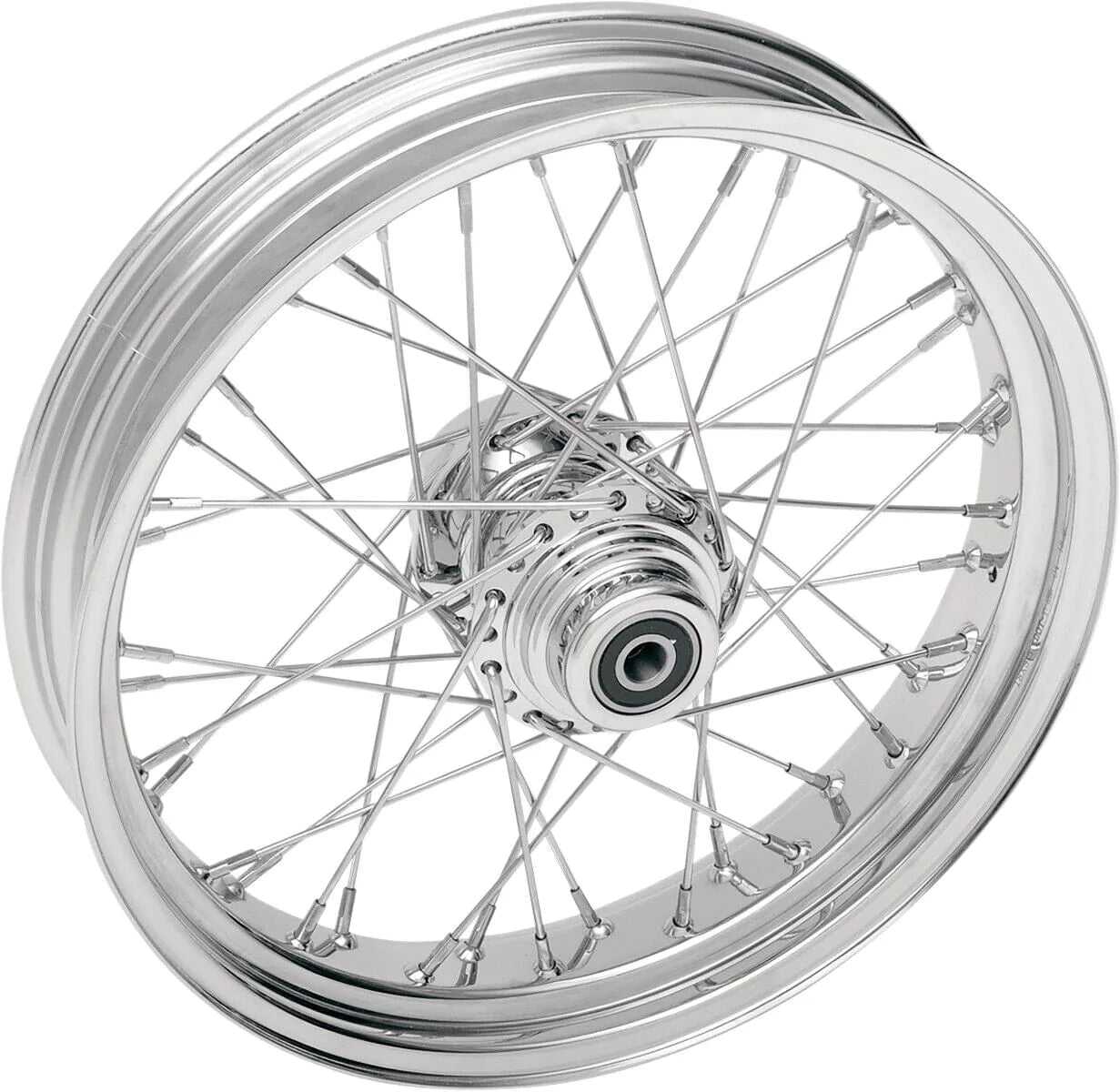 Drag Specialties, Chrome 17" x 6" 40 Spoke Rear Wheel Rim Harley 08-10 Softail Custom Night Train