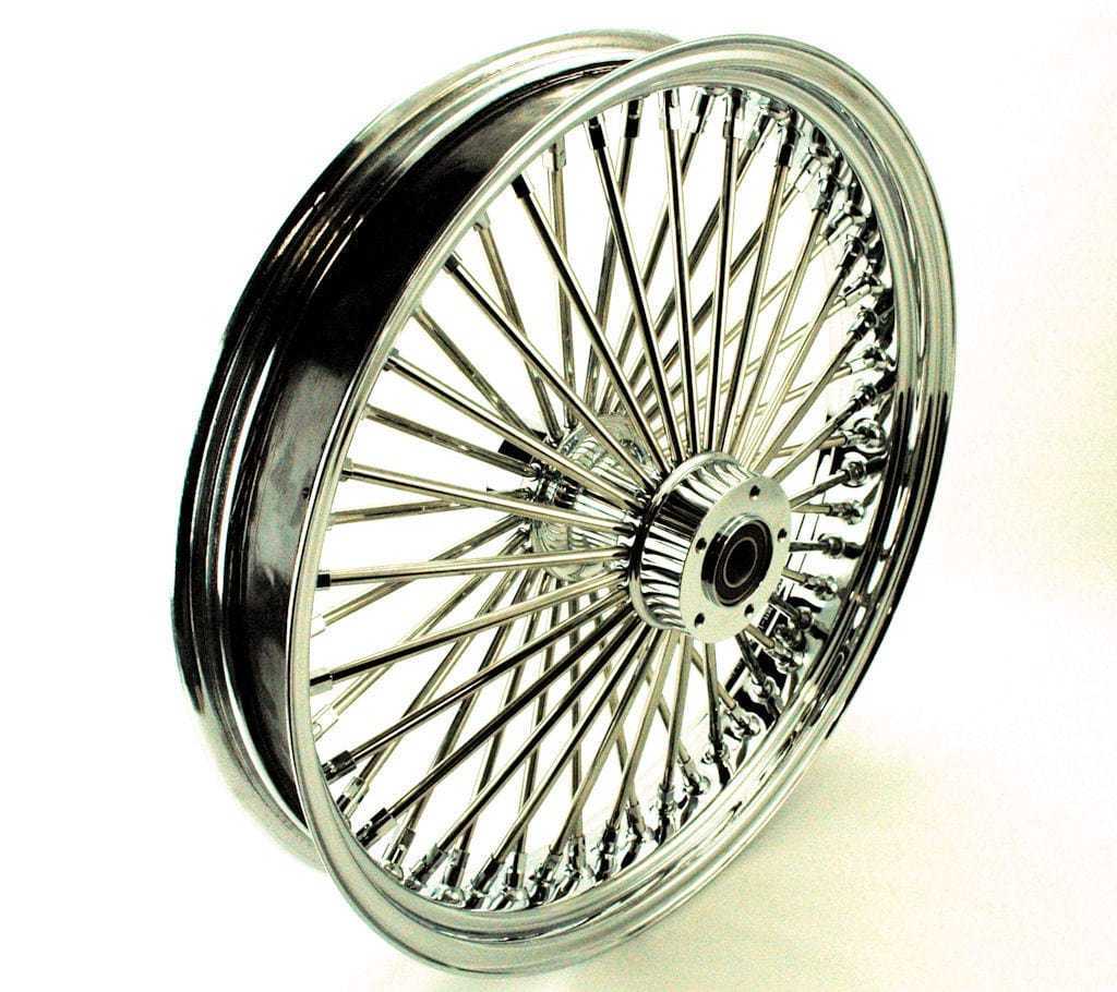 DNA Specialty, Chrome 52 Mammoth Spoke 21 x 3.5 Front Wheel Rim 00-07 Harley Touring Bagger DD