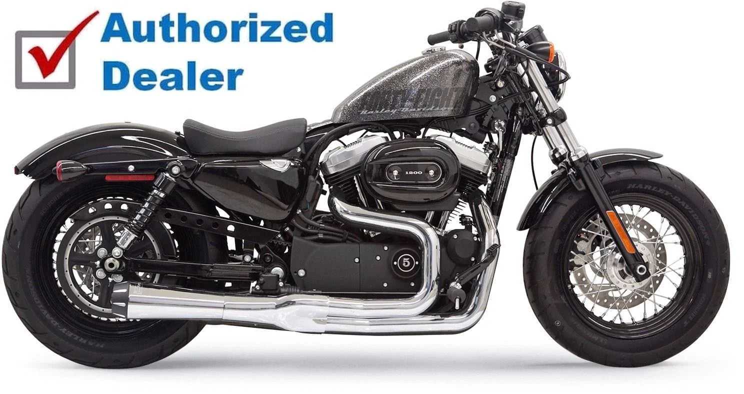 Bassani Manufacturing, Chrome Bassani Mega Power 2 into 1 Road Rage II Exhaust Pipe System Sportster XL