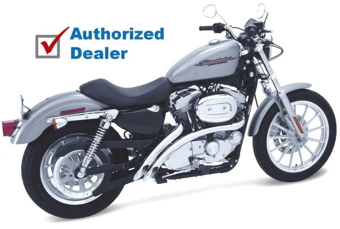 Bassani Manufacturing, Chrome Bassani Radial Sweepers Full Exhaust Pipe System 04-2013 Harley Sportster