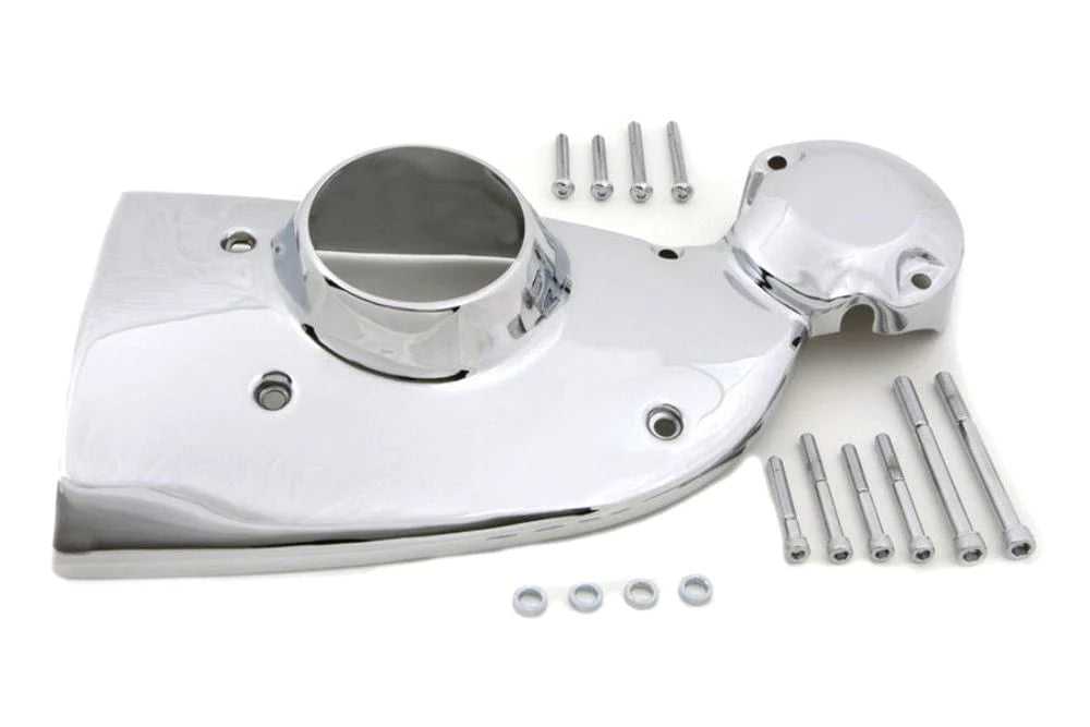 V-Twin Manufacturing, Chrome Cam Cover Case Chest Trim Dress Up Harley Sportster Evo Ironhead XLX XL