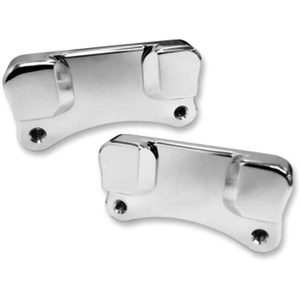 Drag Specialities, Chrome FLSTF Fat Boy Front Fender To Touring Fork Adapters 14-20 Harley Touring