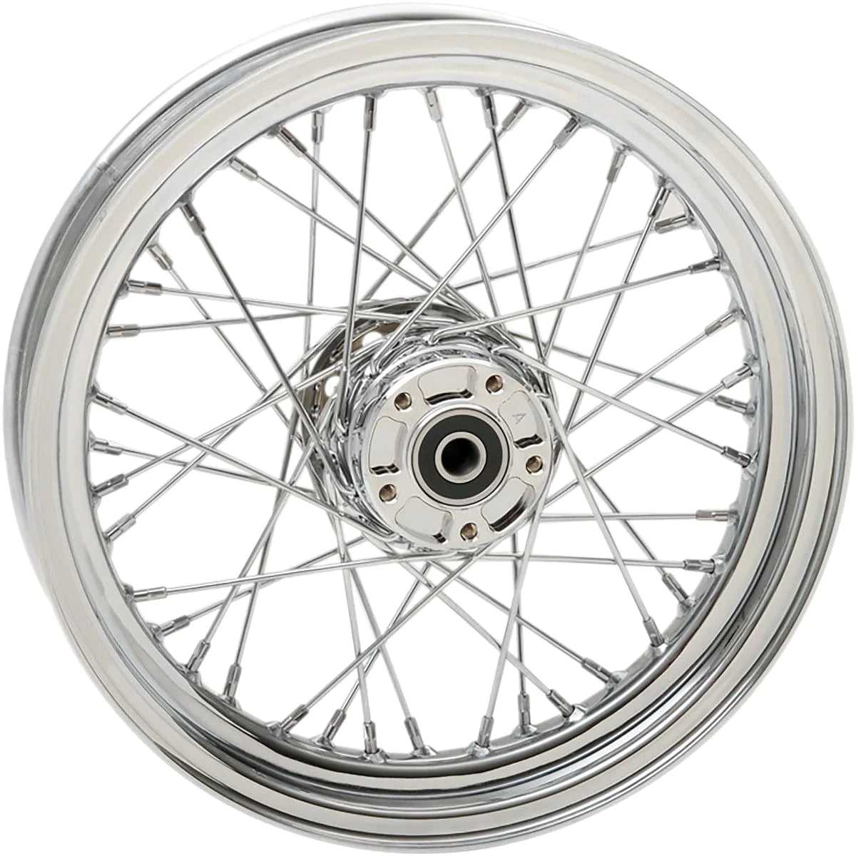 Drag Specialities, Chrome Front 16 x 3 40 Spoke Wheel Rim Harley Softail Heritage FLSTN FLSTF 00-06