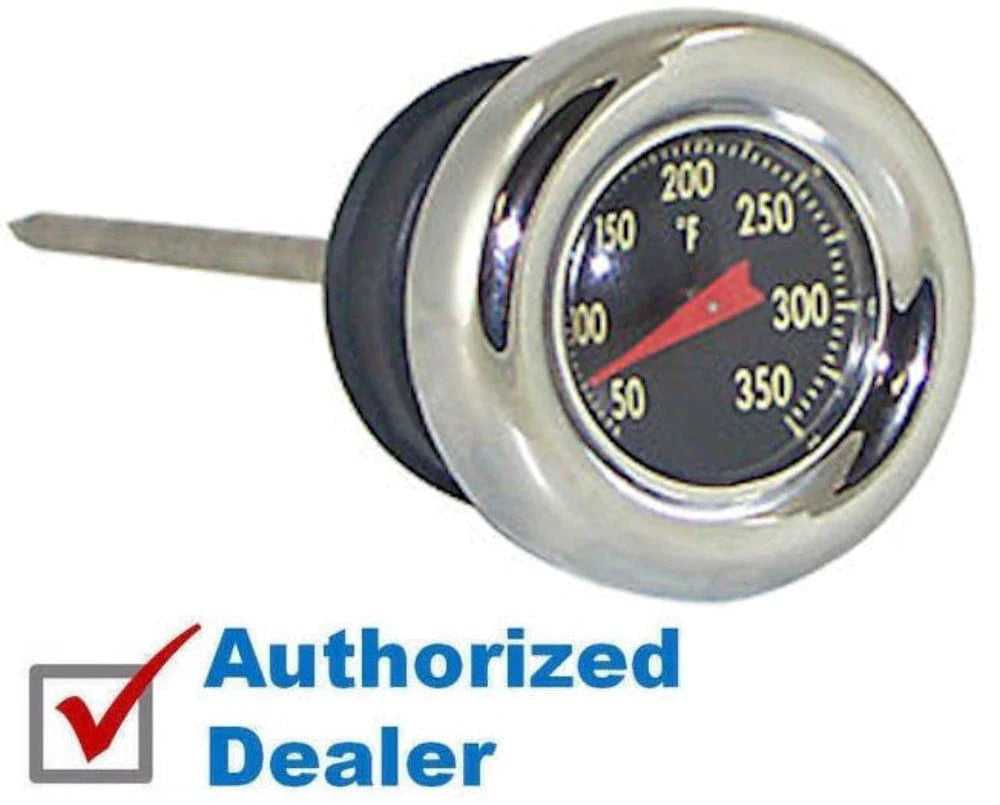 Mid-USA, Chrome Oil Tank Dip Stick Temperature Gauge Harley Softail OEM 62896-00 00-2005