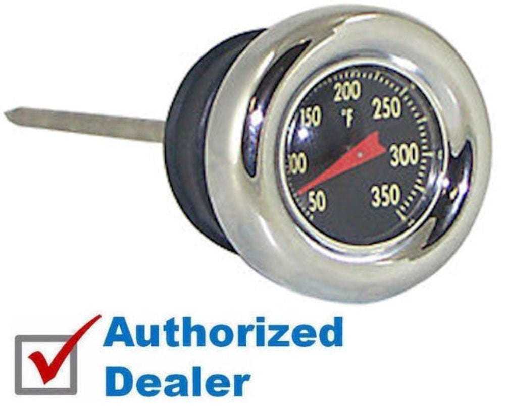 Mid-USA, Chrome Oil Tank Dipstick Filler Temperature Gauge 1982-2003 Harley Softail XL