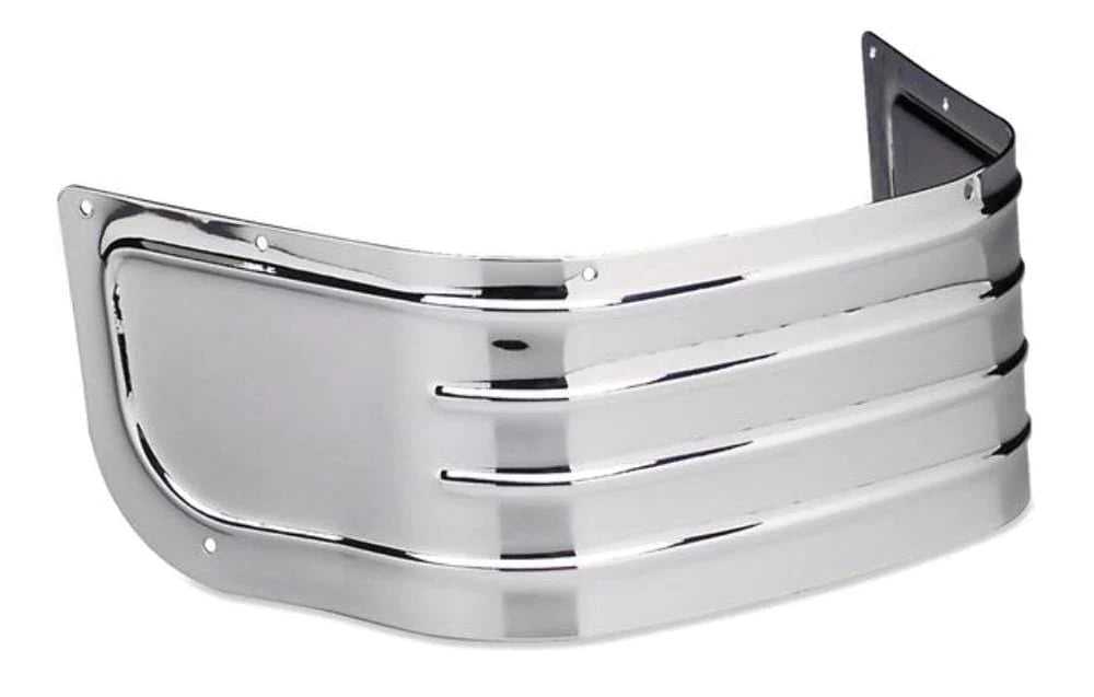 Biker's Choice, Chrome Replacement Ribbed Fender Skirt Tip Harley Softail Touring Electra Glide