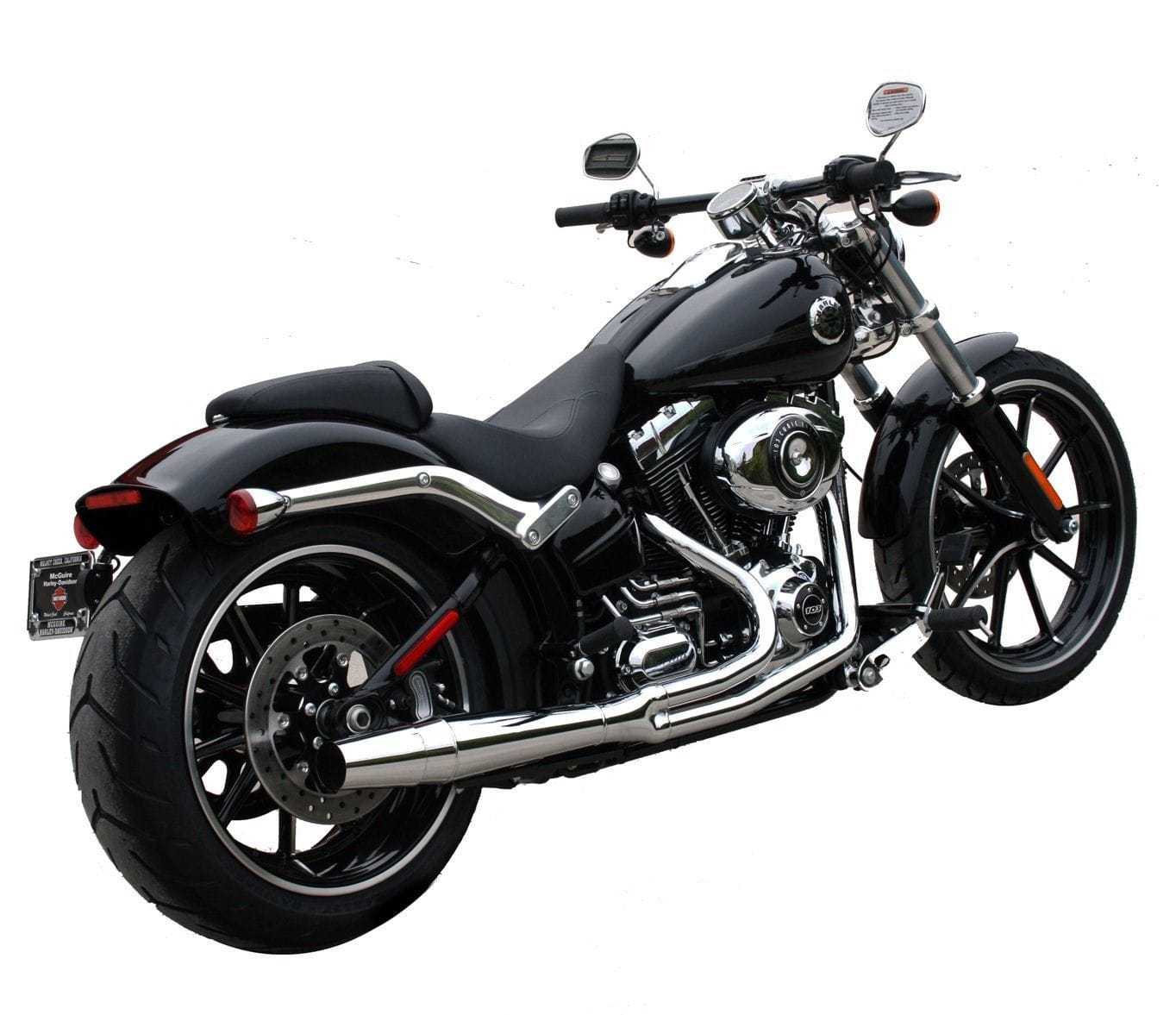 Thunderheader, Chrome Thunderheader 2 into 1 Exhaust Pipe Header System 12-17 Harley Softail