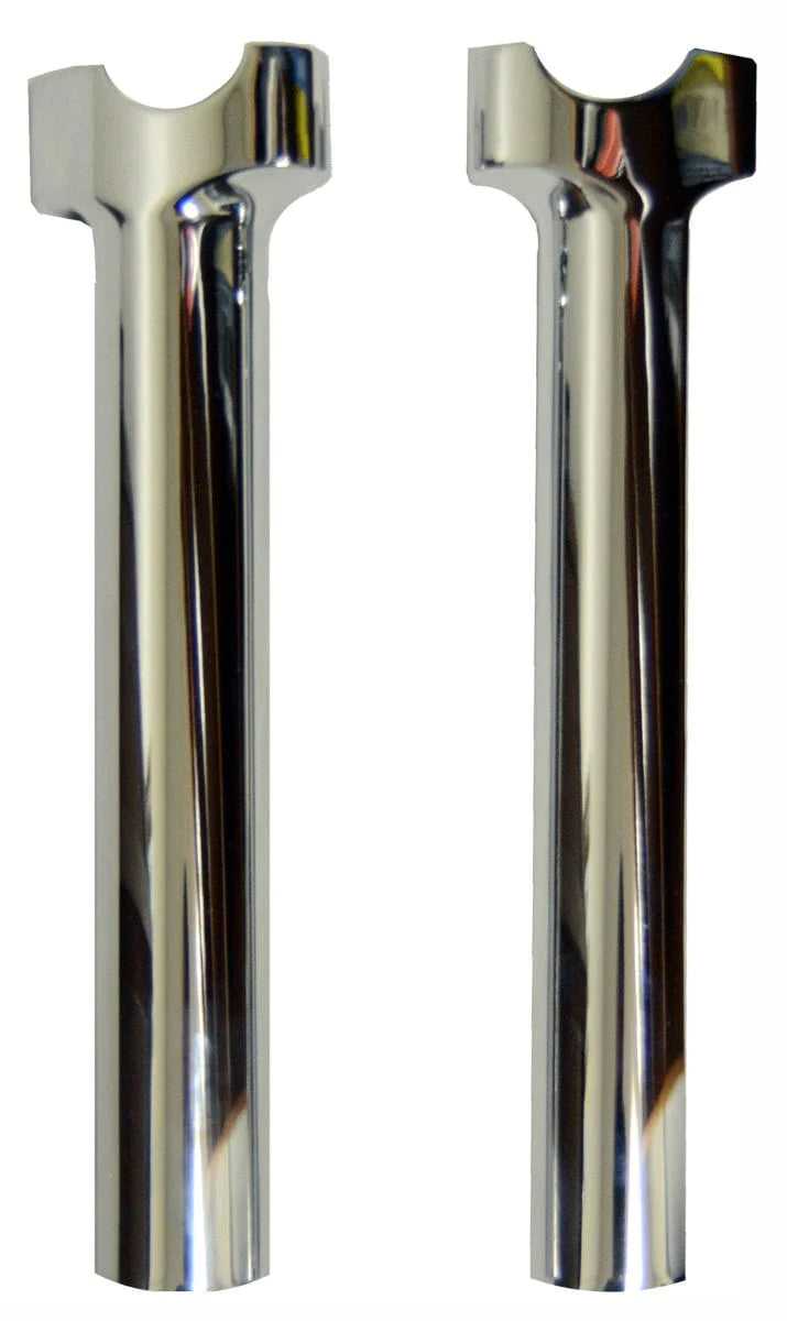 Wild 1, Chrome Wild One 1 Chubby Straight Risers 12" Harley Club Style Dyna Softail XL