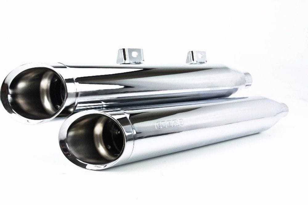 Cobra, Cobra Chrome 3" Mufflers Exhaust Pipes 2010-2016 Honda Fury Stateline Sabre